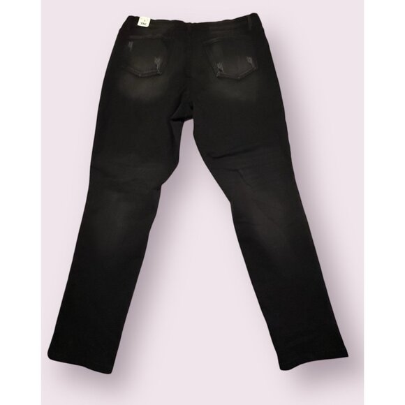 YMI Jeans Womens 20 Black High-Rise Skinny Denim Collection - Picture 4 of 4